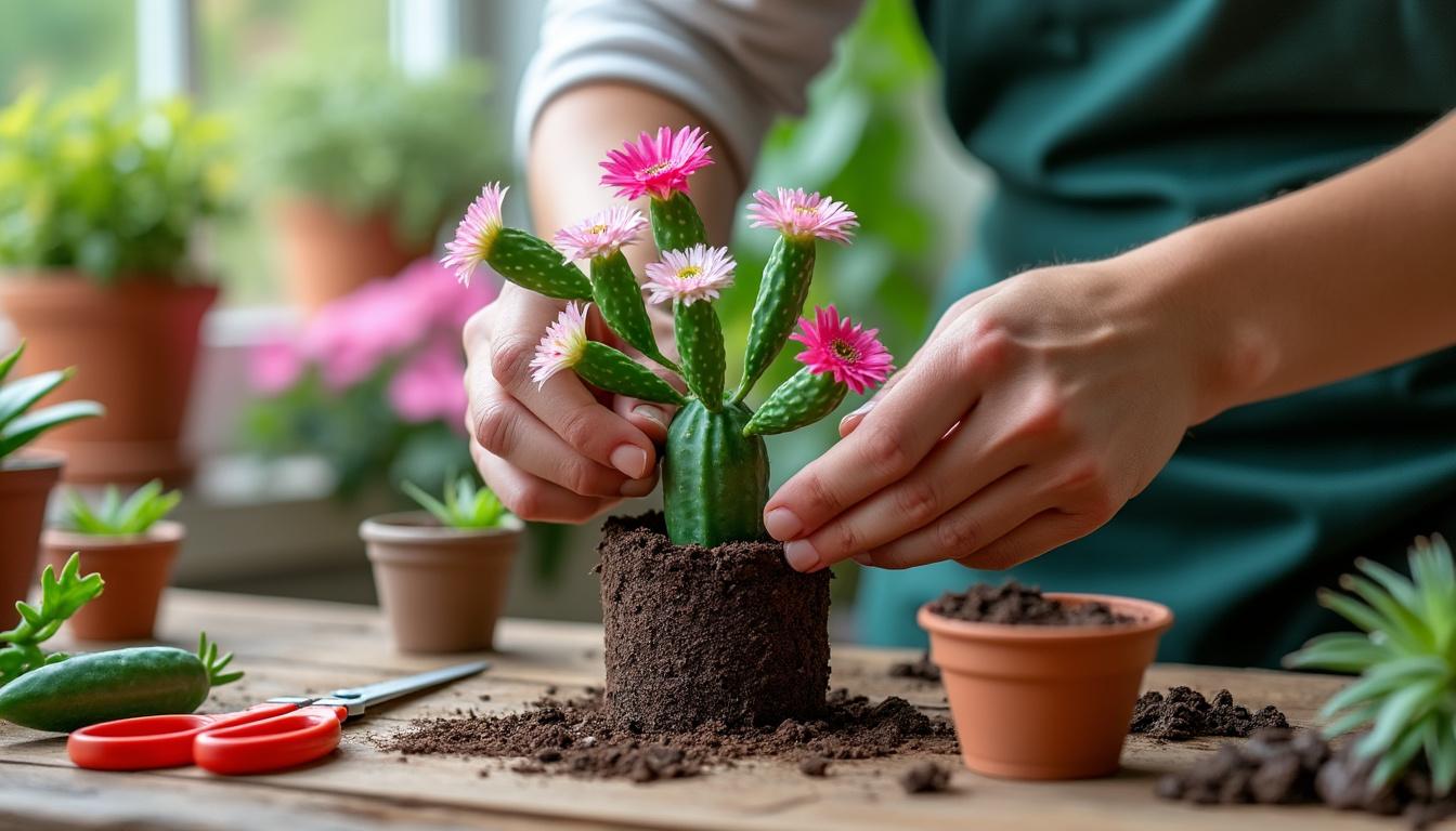 découvrez une méthode facile pour bouturer un cactus de noël et profitez de conseils pratiques pour réussir la multiplication de votre plante d’intérieur.