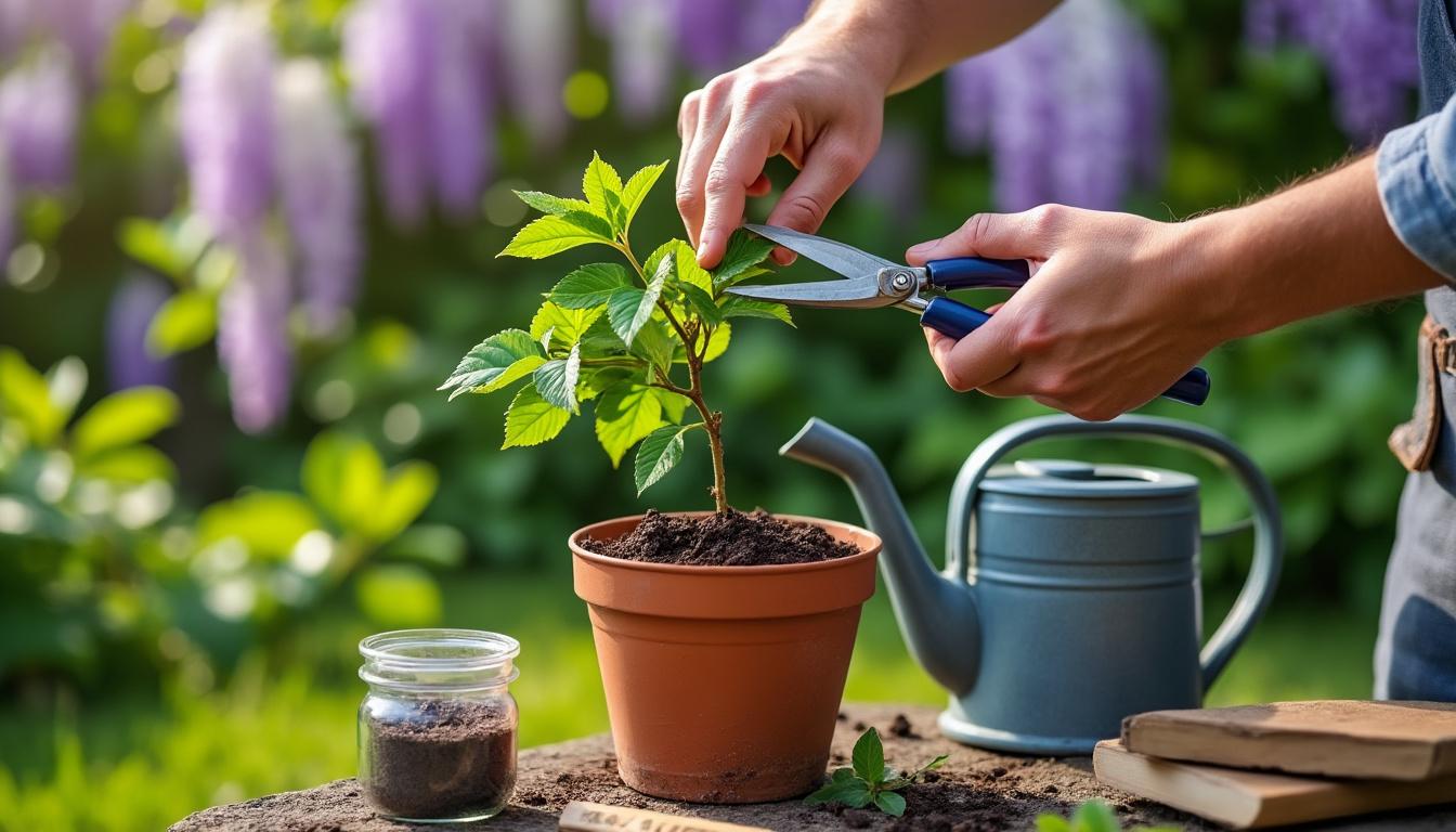 découvrez comment bouturer une glycine facilement grâce à nos étapes claires et astuces pratiques. obtenez des conseils pour réussir la multiplication de votre plante grimpante et profiter d'une floraison abondante.