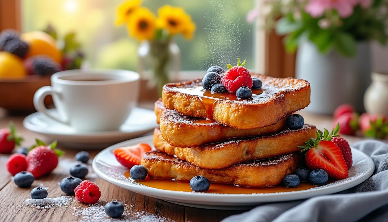 découvrez notre recette facile de pain perdu moelleux, parfaite pour un petit-déjeuner gourmand et rapide. savourez ce classique revisité, prêt en quelques minutes !