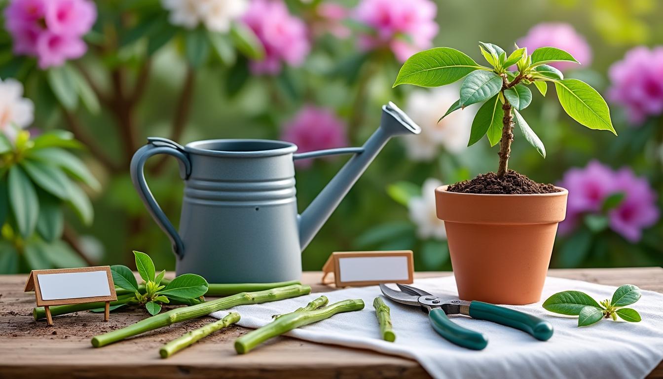 découvrez comment bouturer un rhododendron facilement grâce à nos étapes détaillées et conseils pratiques pour réussir la multiplication de votre plante et obtenir de beaux arbustes en pleine santé.