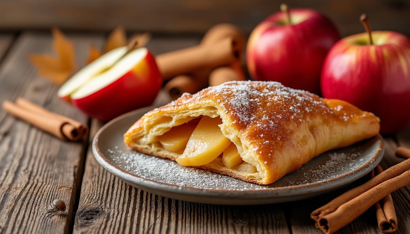 découvrez notre recette facile pour préparer un chausson aux pommes parfait : croustillant à l'extérieur et fondant à l'intérieur, idéal pour régaler toute la famille à la maison.