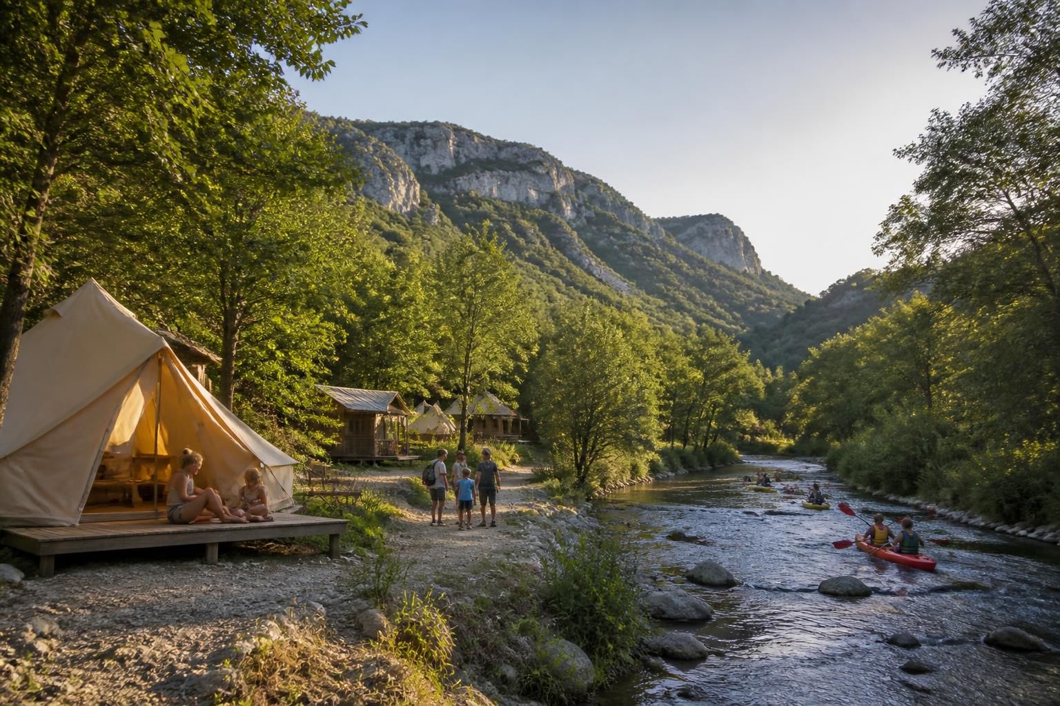 découvrez le camping la roubine en ardèche, un véritable havre de nature pour des vacances écoresponsables alliant confort, détente et respect de l'environnement.