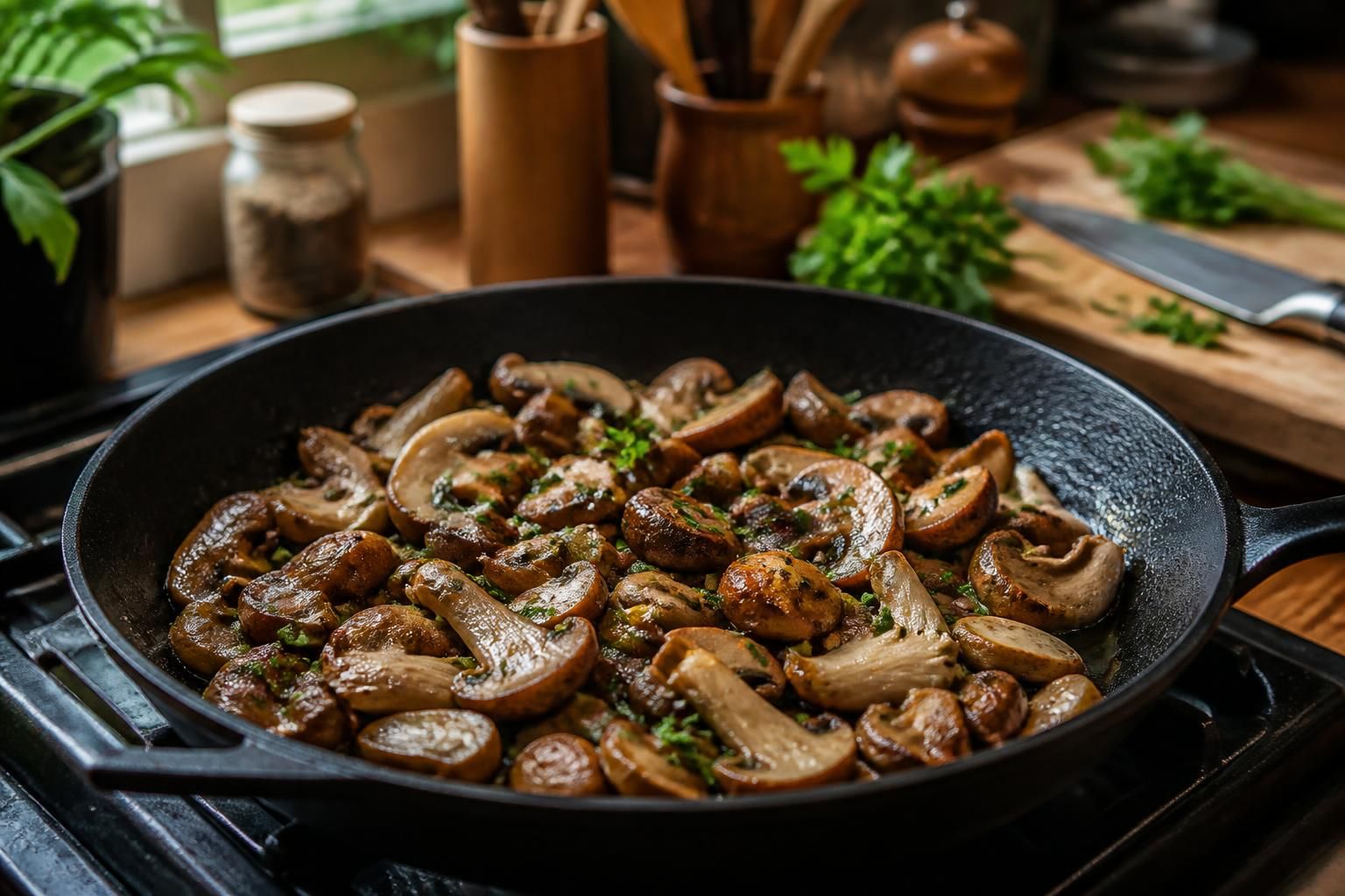 découvrez nos astuces pour cuisiner des champignons à la poêle, fondants et savoureux, pour des plats gourmands et faciles à préparer.