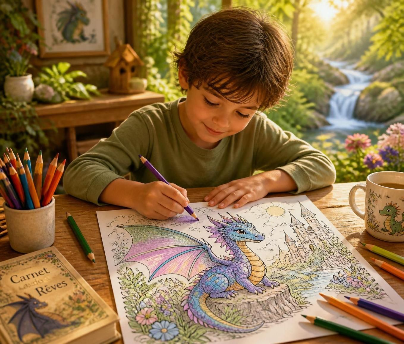 découvrez des astuces pour éveiller la créativité des enfants grâce à des coloriages de dragons fantastiques, alliant imagination et plaisir artistique.