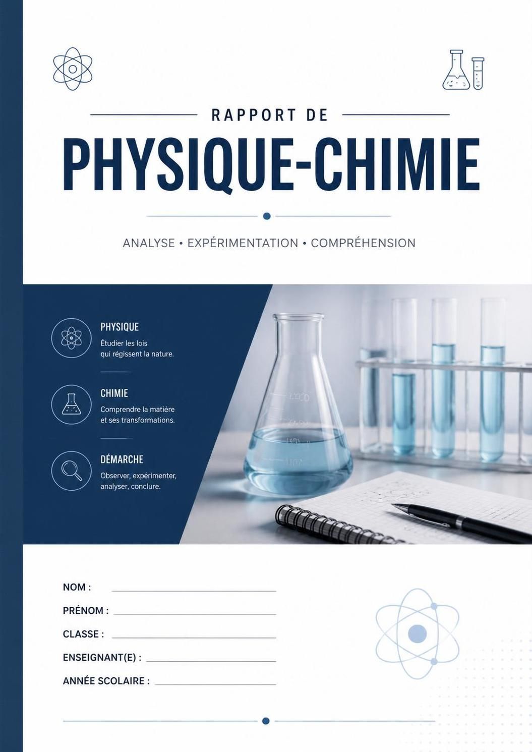 découvrez des astuces efficaces pour créer une page de garde en physique-chimie à la fois professionnelle et claire, idéale pour impressionner vos professeurs et organiser vos documents.