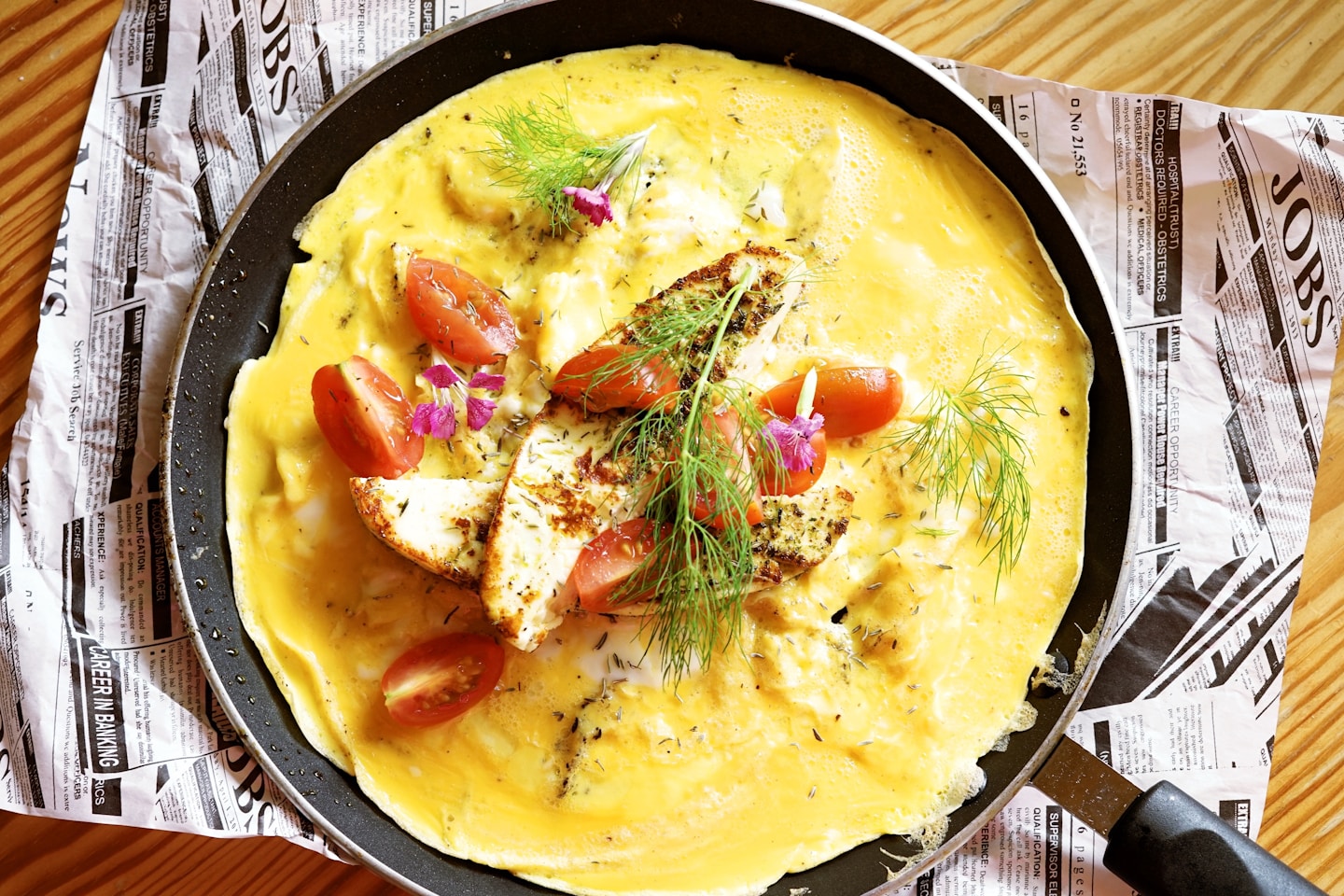 Omelette with cheese
