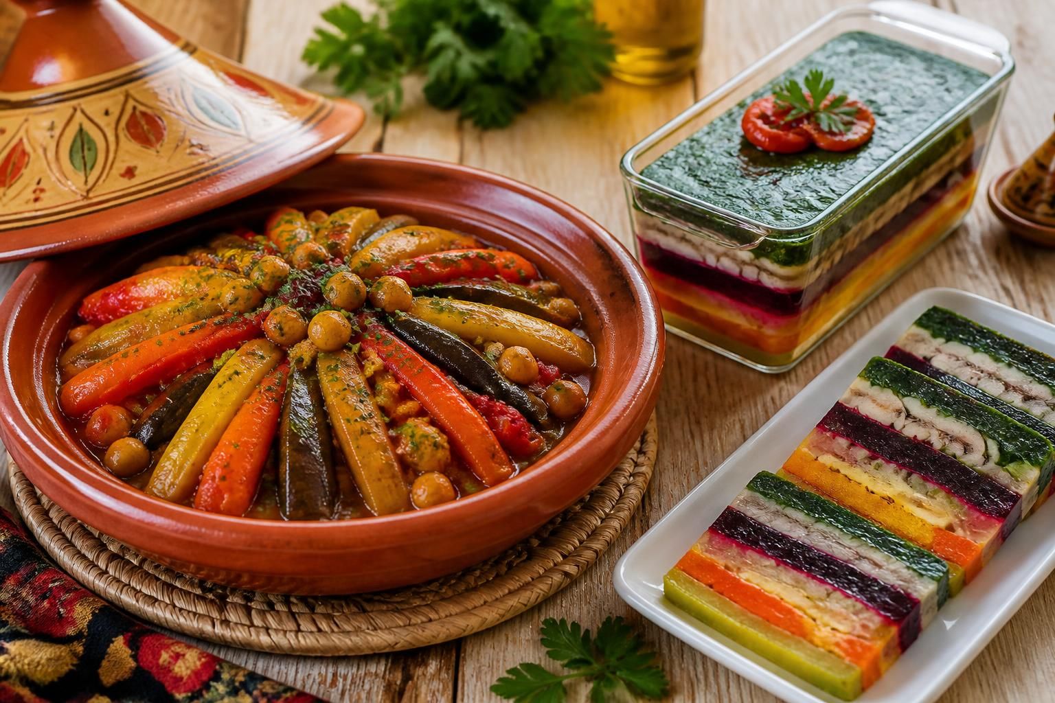 découvrez des recettes savoureuses de légumes en tajine et en terrine, parfaites pour satisfaire toutes vos envies culinaires.
