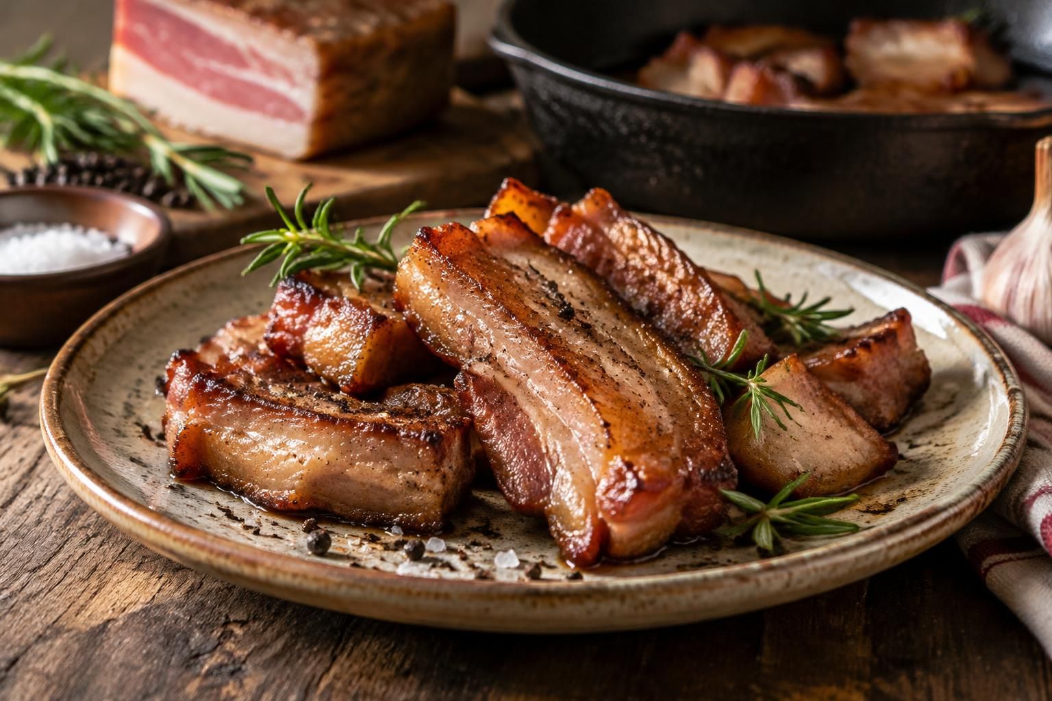 découvrez la recette du guanciale grillé et nos conseils de cuisson pour obtenir une viande dorée, croustillante et pleine de saveurs.