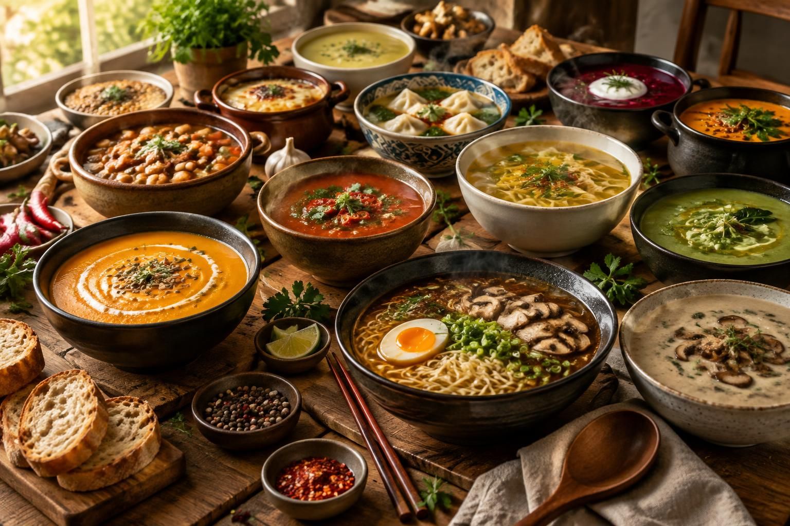 découvrez 60 soupes incontournables du monde entier : des recettes savoureuses et réconfortantes sélectionnées pour ravir tous les gourmands.