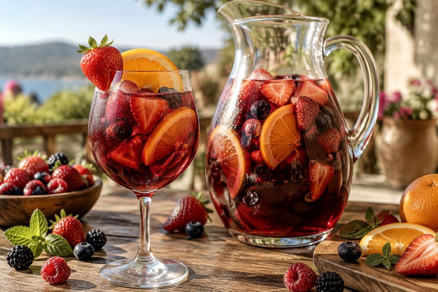 découvrez la recette traditionnelle de la sangria aux fruits rouges : un cocktail frais, fruité et convivial, idéal à partager lors des beaux jours.